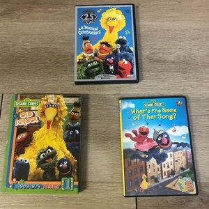 3 Piece Seasme Street DVDs